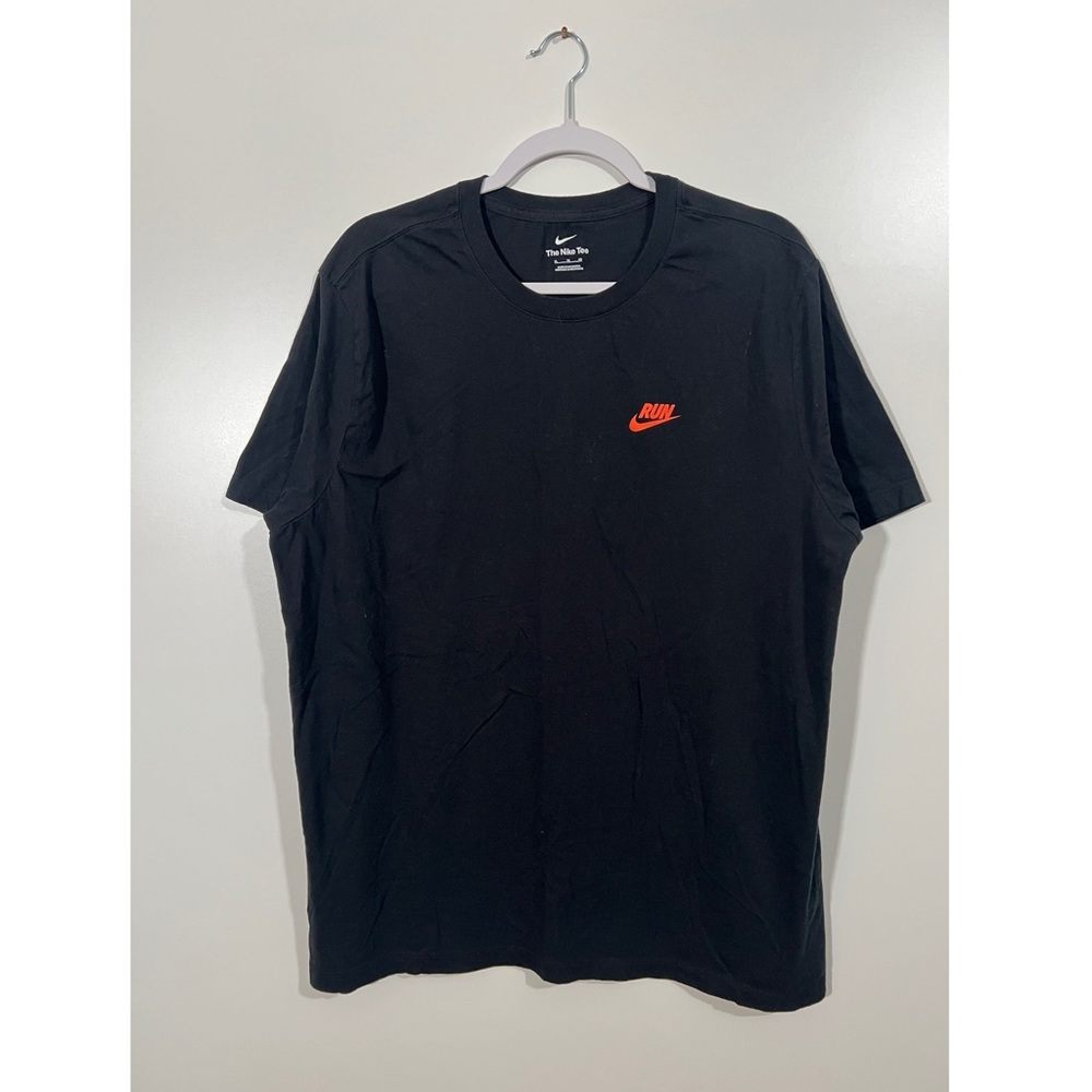 Nike Coach Tee in Black with Orange Printing Size XL Unisex